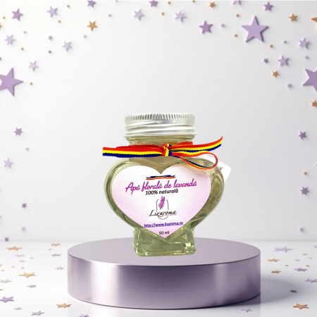Ape florale - Sticluță-inimioară cu apă florală de lavandă