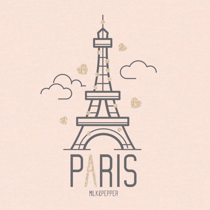 Colombe Paris Tour Eiffel T-shirt Rose T 41 [2]