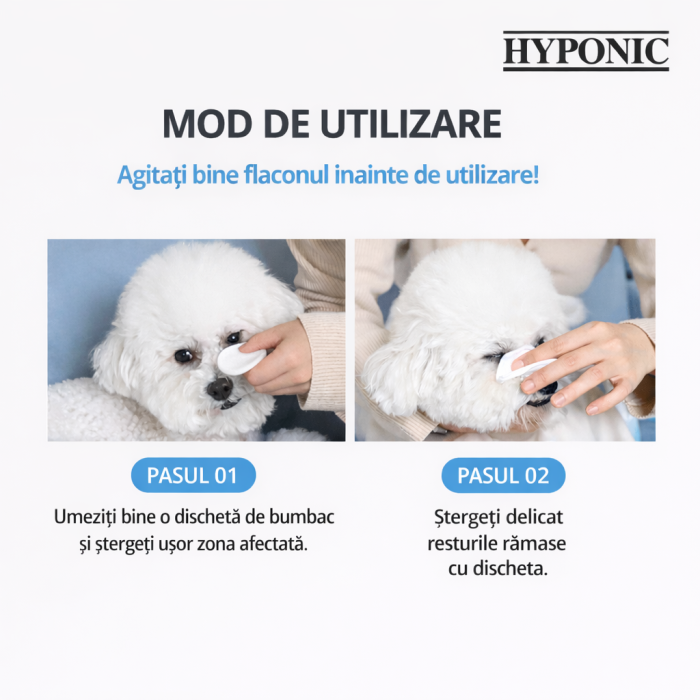 HYPONIC Soluție pentru Îndepărtarea Petelor lacrimale 120 ml [2]