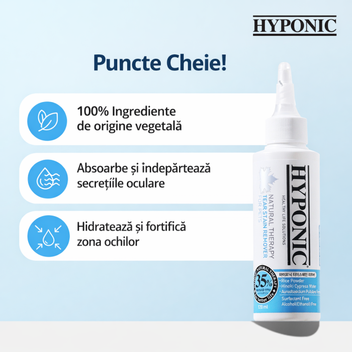 HYPONIC Soluție pentru Îndepărtarea Petelor lacrimale 120 ml [4]
