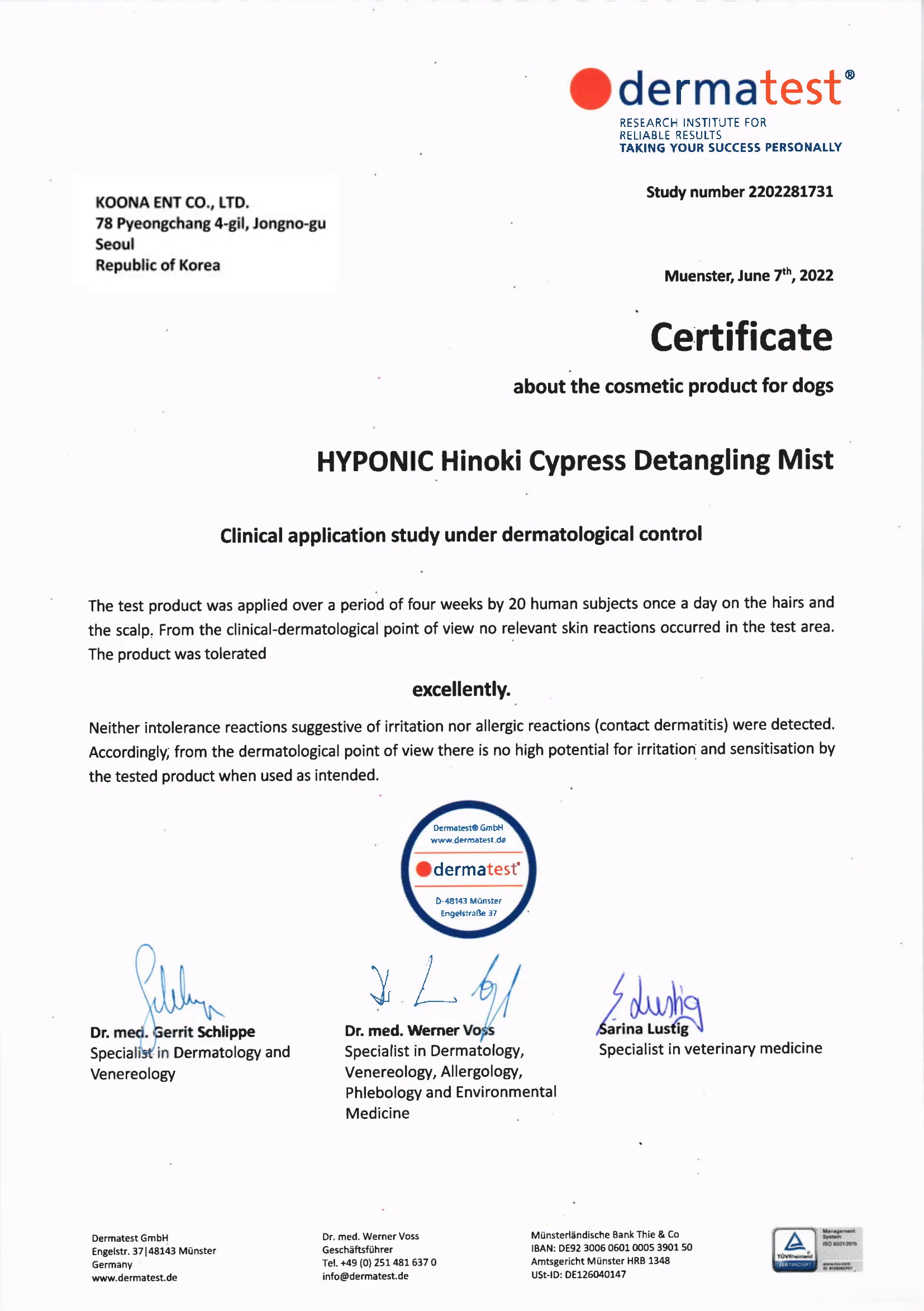HYPONIC Spray Hidratant pentru descâlcit 1000 ml [2]