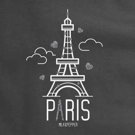 Augustin Paris Tour Eiffel T-shirt Anthracite T 38 [1]