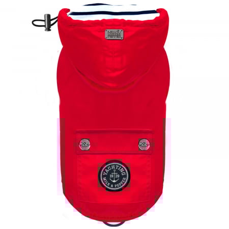 PRODUSE - Babord Impermeable Capuche Amovible Rouge T 38