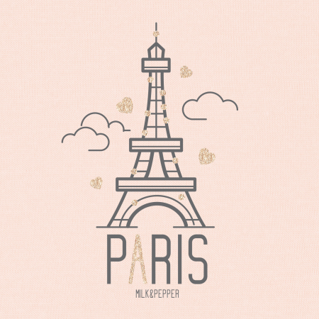 Colombe Paris Tour Eiffel T-shirt Rose T 41 [1]