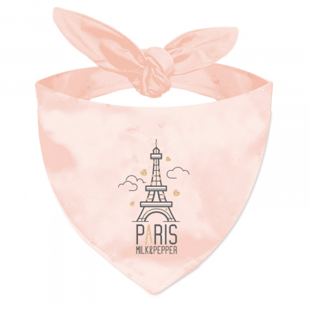 accesorii - Edith Paris Tour Eiffel Bandana Rose Nouable