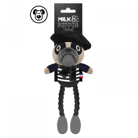 PRODUSE - Gaston Bouledogue Titi Parisiene Anthracite Jouet 27 cm