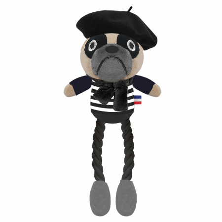 Gaston Bouledogue Titi Parisiene Anthracite Jouet 27 cm [1]