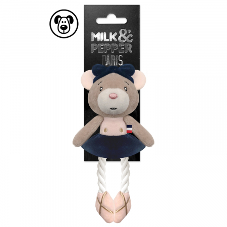 PRODUSE - Romy Souris Ballerine Parisienne Rose Jouet 17 cm