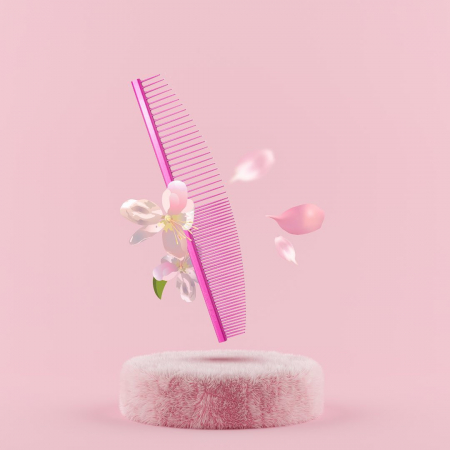 UTSUMI - UTSUMI Half Moon Comb Pink