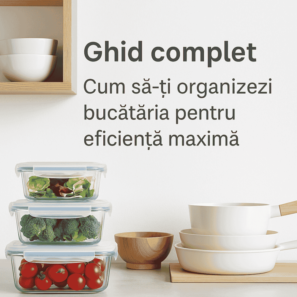 Ghid Complet de Organizare a Bucătăriei: Idei, Sfaturi și Soluții Practice pentru un Spațiu Perfect