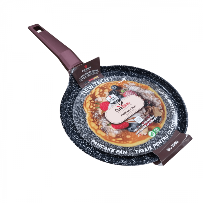 Tigaie pentru Clătite 25 cm 3 Straturi Ceramica Compatibila Inducție [2]