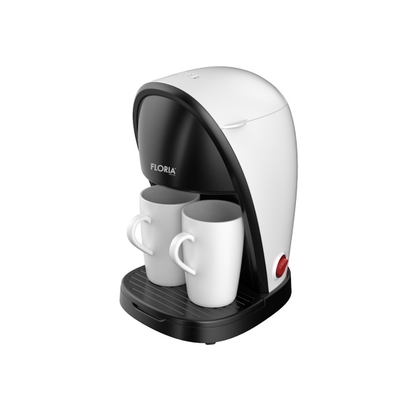 Aparat de Cafea Compact 450W cu Filtru Lavabil si 2 Cani Incluse