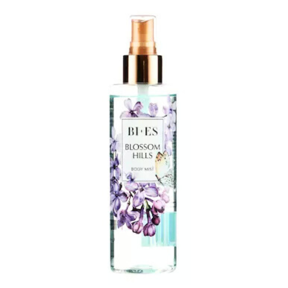 BI-ES Blossom Hills Spray de Corp Parfumat cu Sclipici  Eleganta Florala si Stralucire Naturala 200 ml