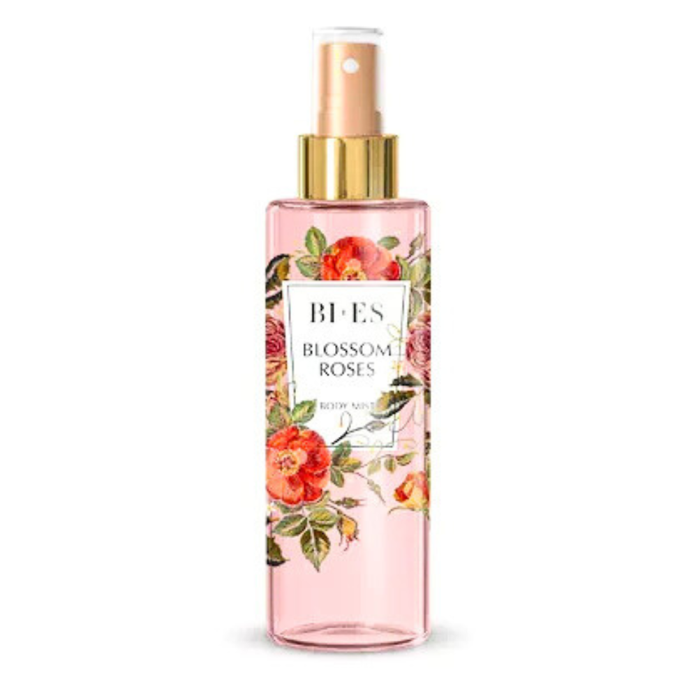 BI-ES Blossom Roses Spray de Corp Parfumat cu Sclipici Stralucire si Prospetime 200 ml