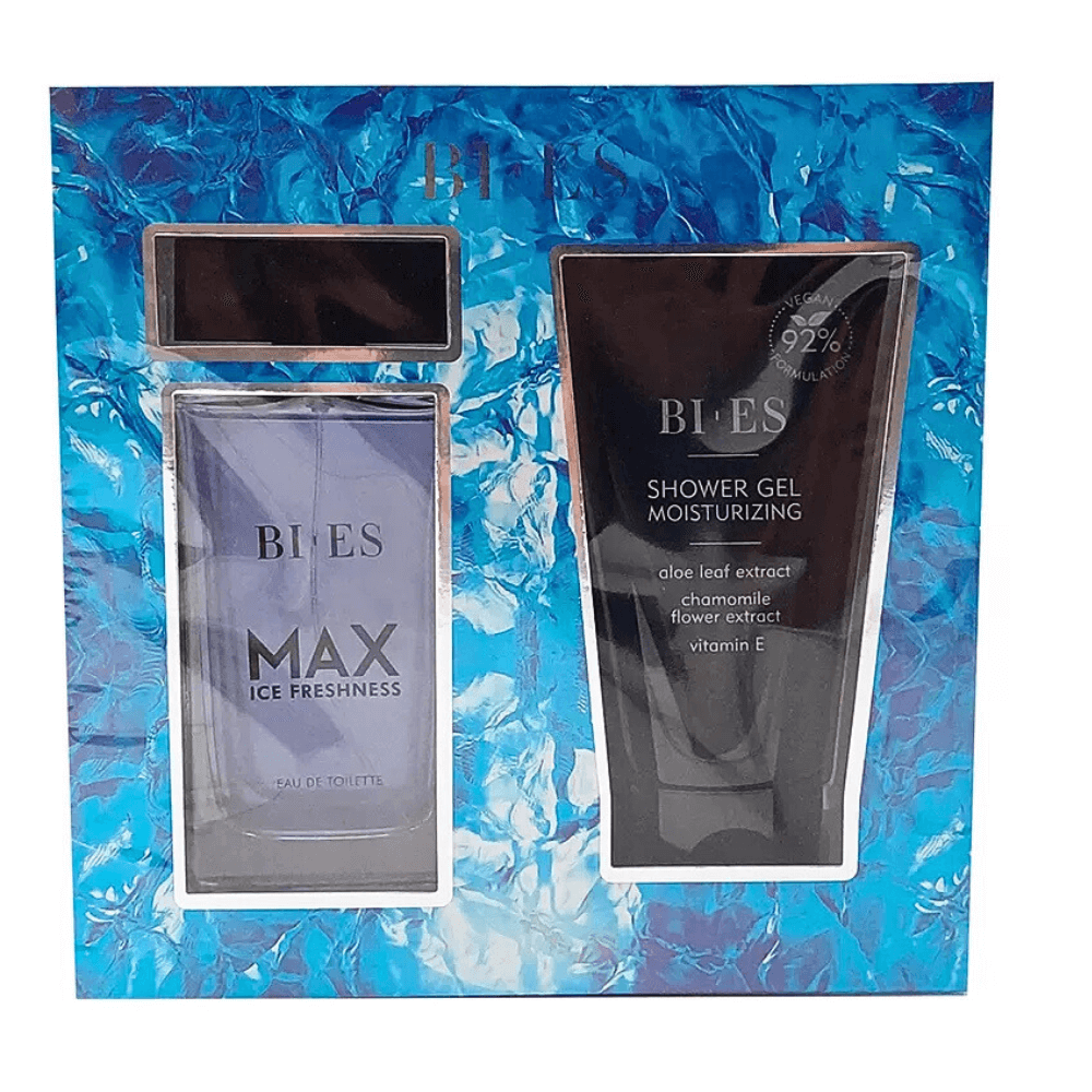 Bi-Es Set Men Max Ice Freshness Eau de Parfum Gel de Dus