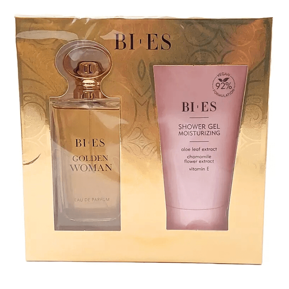 Bi-Es Set Women Golden Woman Eau de Parfum  Gel de Dus