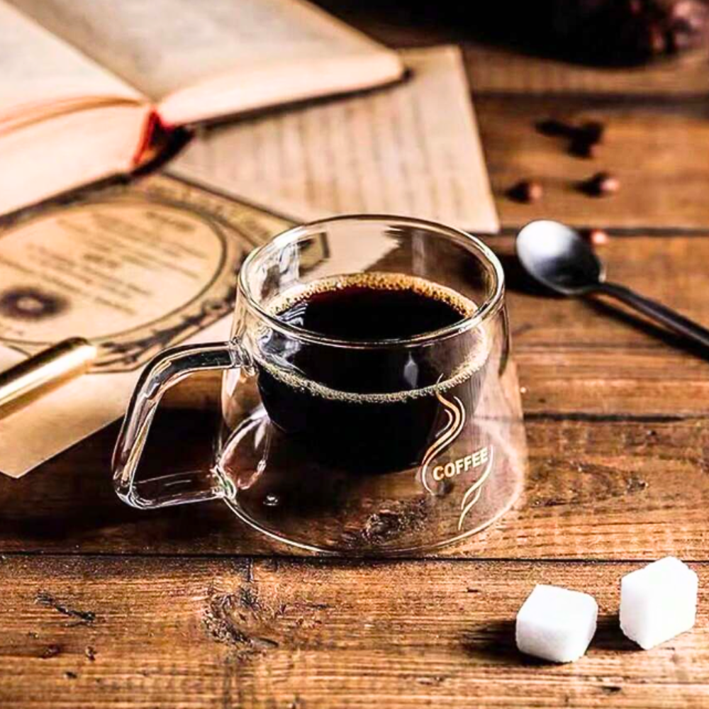 Ceasca cafea sticla termorezistenta pereti dubli 200 ml [3]