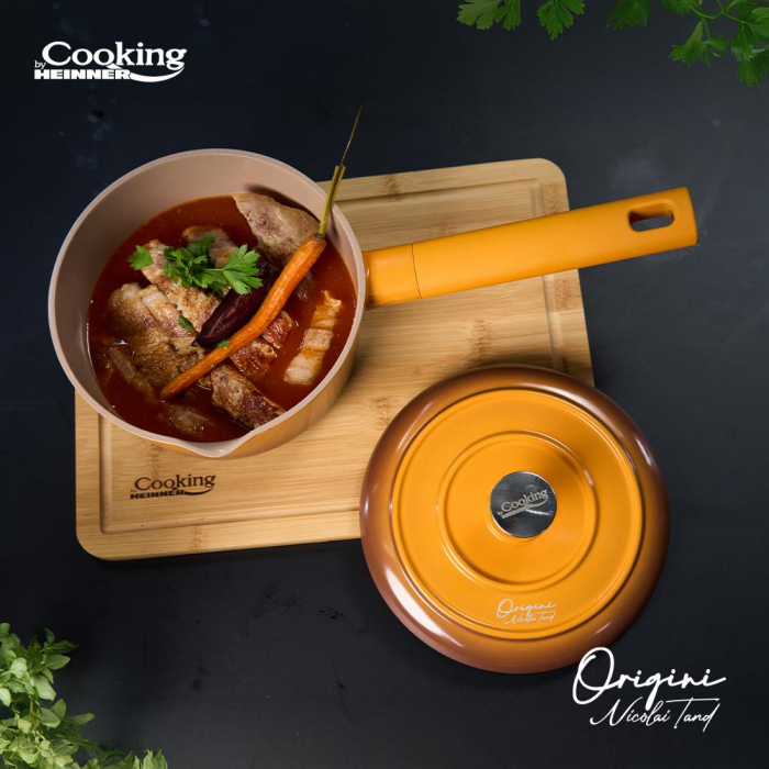 Cratita aluminiu turnat cu capac 18x8.5CM 1.8L inductie [7]