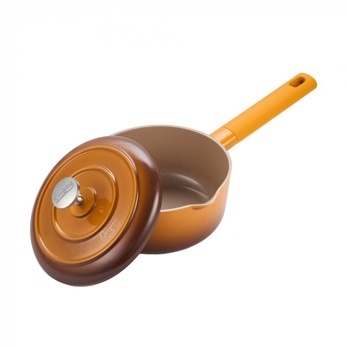 Cratita aluminiu turnat cu capac 18x8.5CM 1.8L inductie