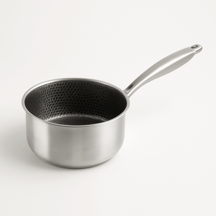 Cratita Inox cu Capac Sticla 14 cm 0.95 L Honeycomb Grunberg [2]