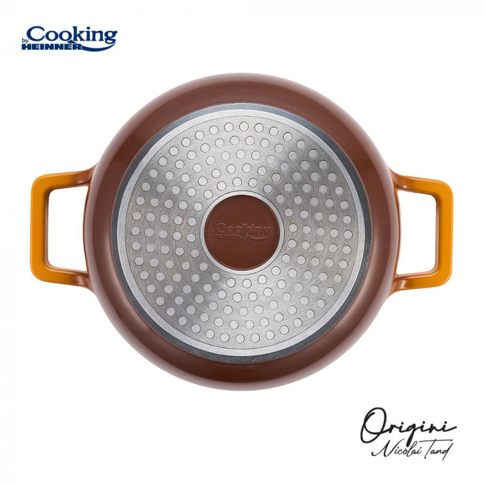 Cratită Origini 26 cm 3.4L  Aluminiu Turnat + Capac Compatibilă cu Inducție [4]