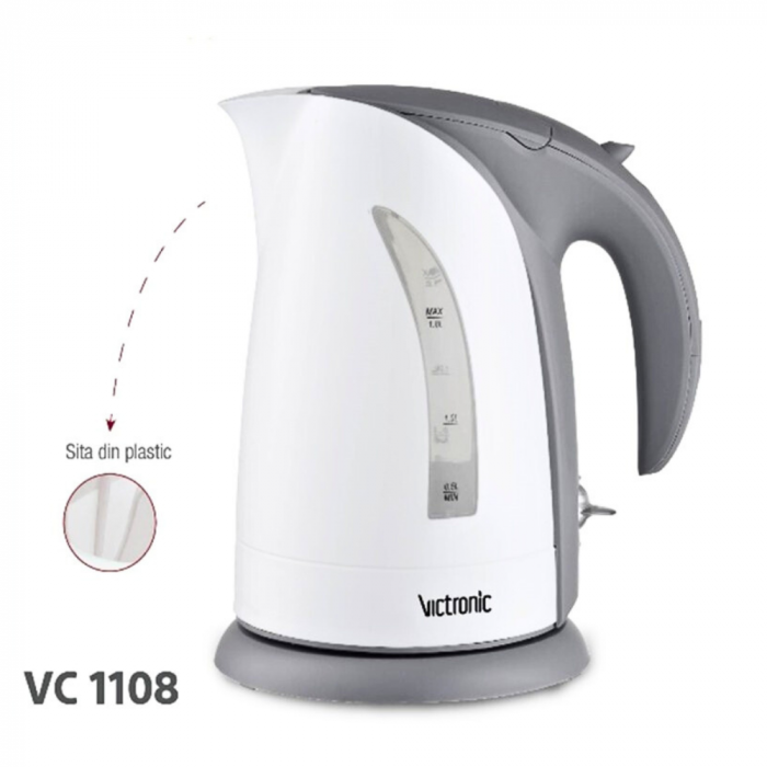 Fierbator de apa Victronic 1.7 l 2200 W cu Filtru Detasabil