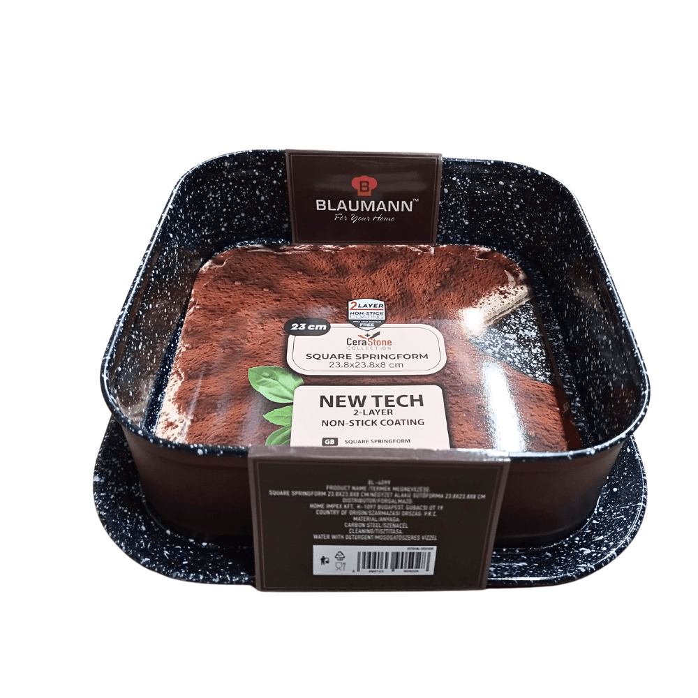 Formă de Copt Patrata Detasabilă Blaumann Cerastone pentru Prăjituri, 23,8x23,8x8 cm – Precizie și Versatilitate în Coacere [4]