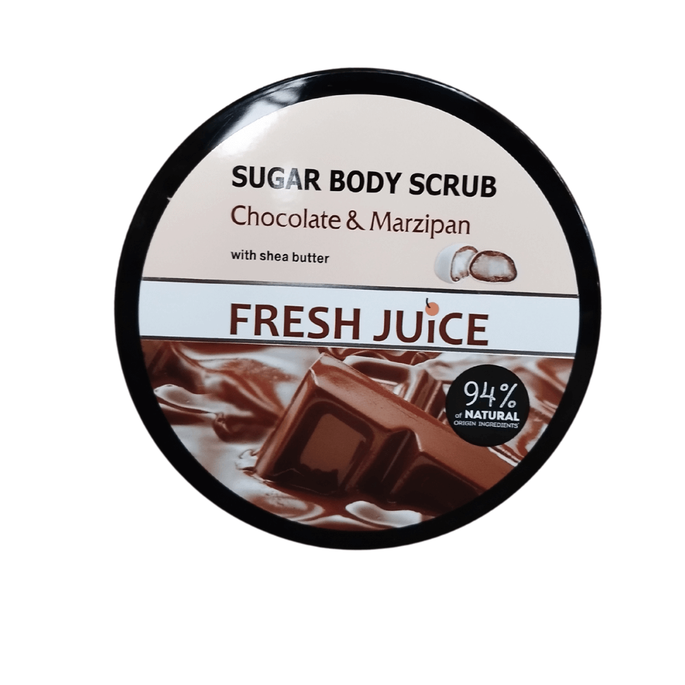 Fresh Juice Scrub de Corp cu Ciocolata si Marzipan Exfoliere Delicata si Rasfat 225 ml