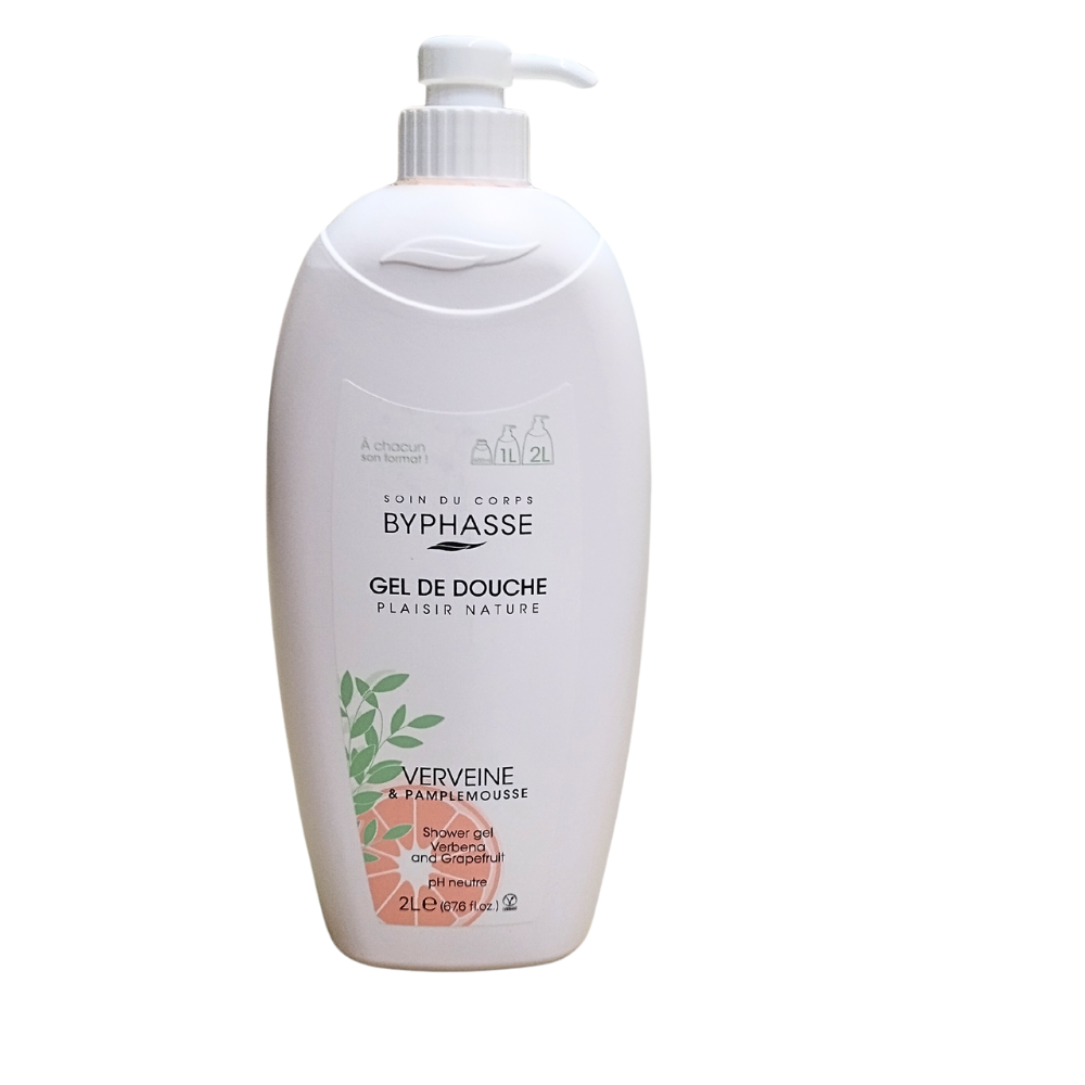 Gel de Dus Byphasse Verbena Grapefruit Revigorare si Hidratare 2000 ml cu Pompita