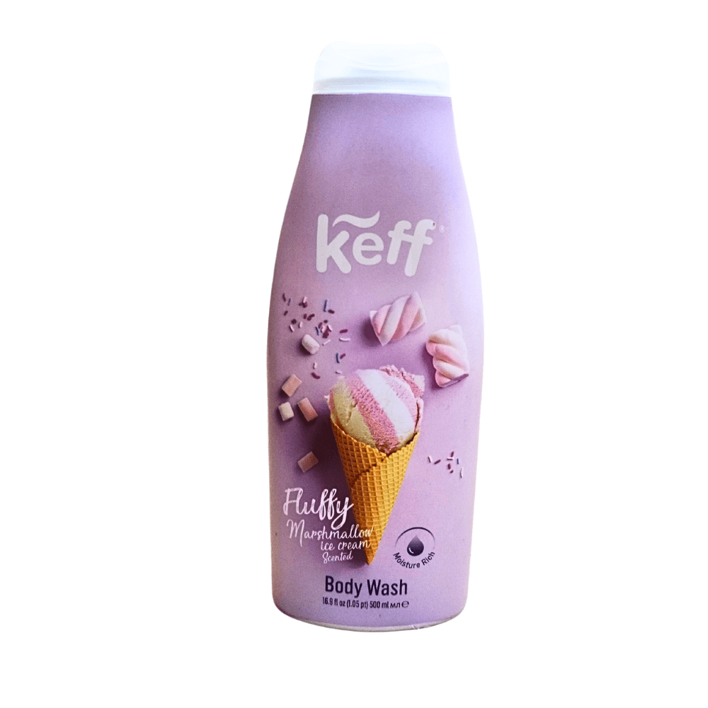 Gel de Dus Keff Fluffy Marshmallow Ice Cream  Rasfat Dulce si Hidratare 500 ml