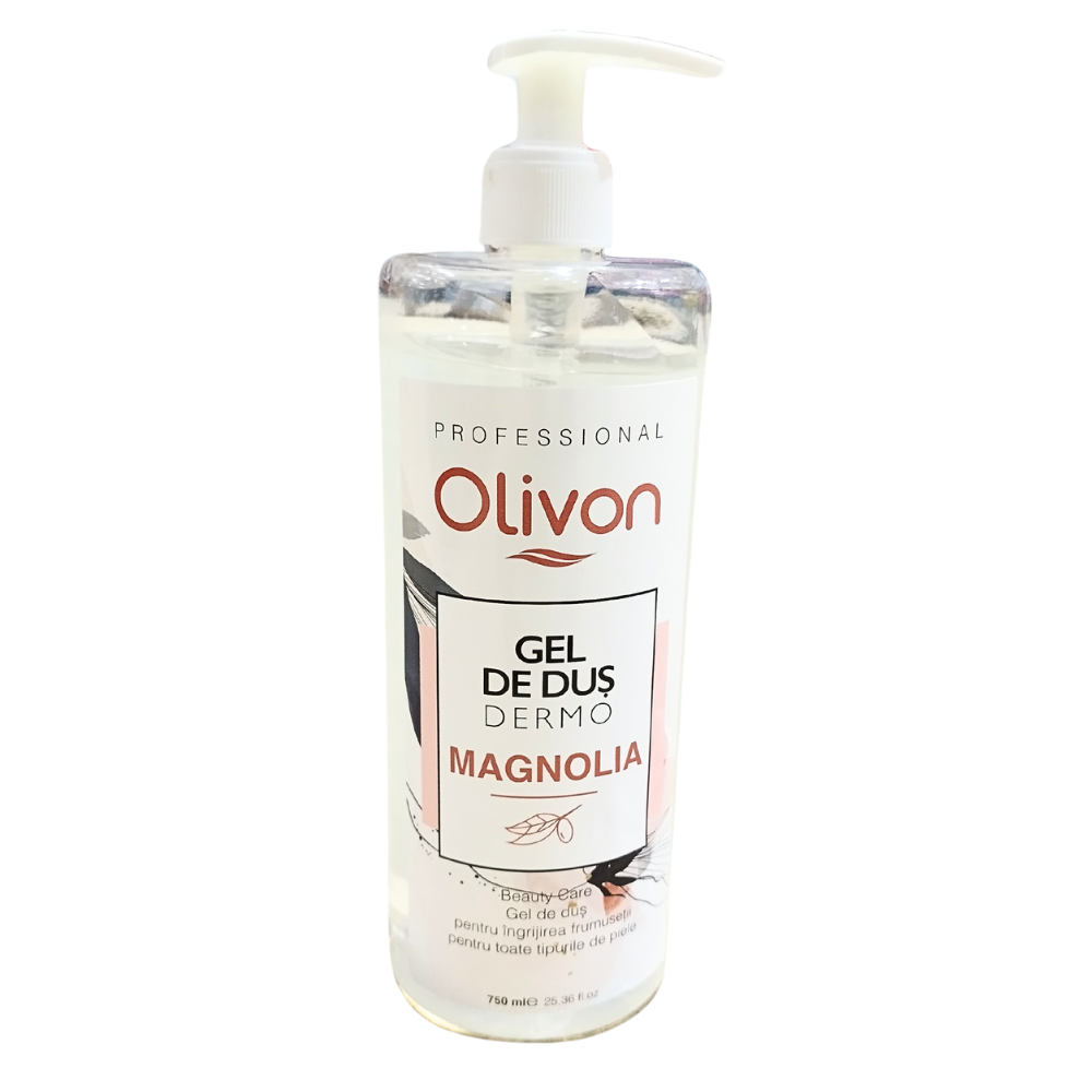 Gel de Dus Olivon cu Magnolie Prospetime si Catifelare 750 ml cu Pompita