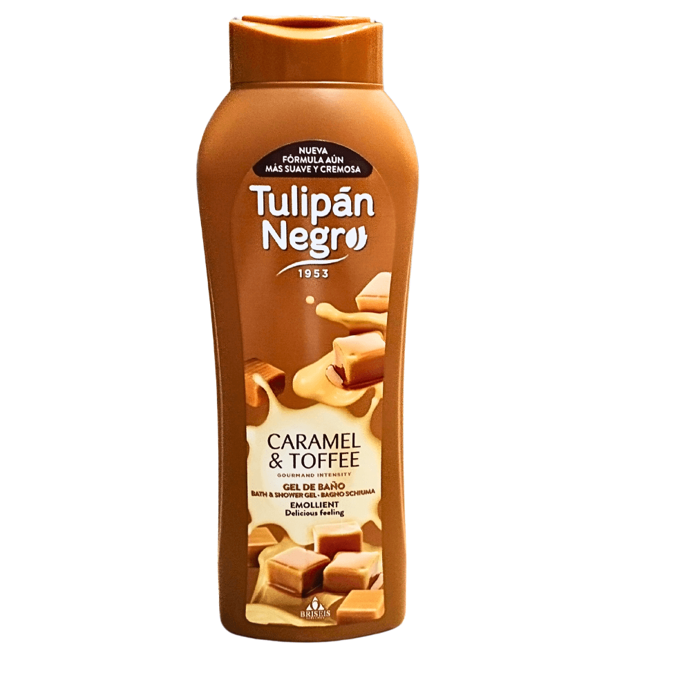 Gel de Dus Tulipan Negro Caramel  Toffee  Hidratare si Parfum Dulce 650 ml