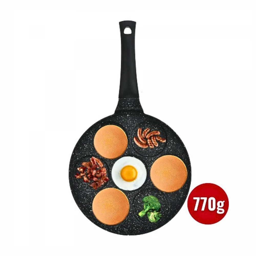 Herzberg Tigaie pentru Clătite / 26 cm / Acoperire cu Marmură / 7 [2]