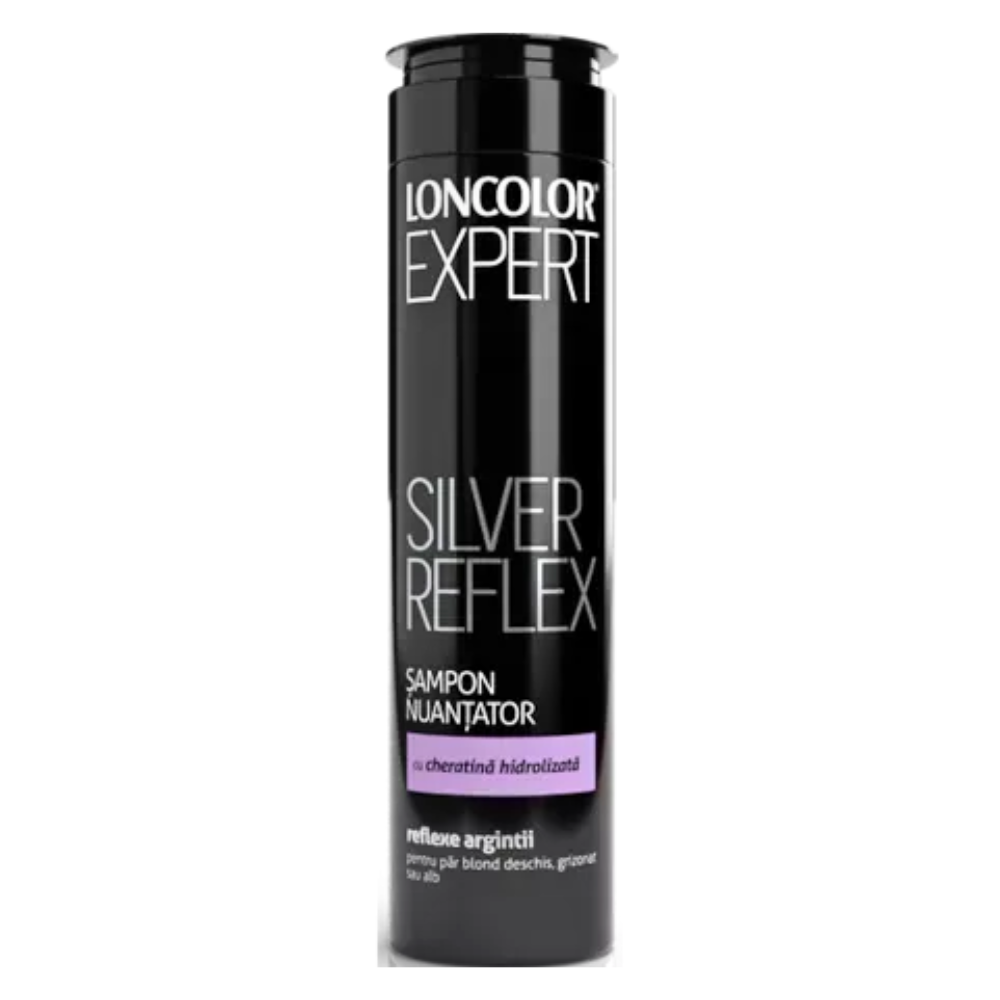 LONCOLOR Expert sampon Nuantator Silver Reflex Stralucire si Reflexii Argintii pentru Parul Blond sau Grizonat