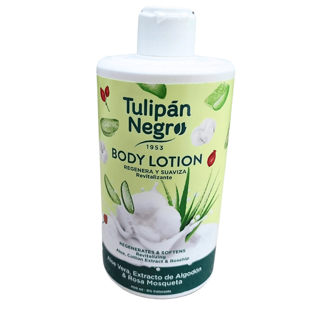 Lotiune de Corp Tulipan Negro cu Aloe Vera si Maces  Hidratare si Revitalizare 400 ml