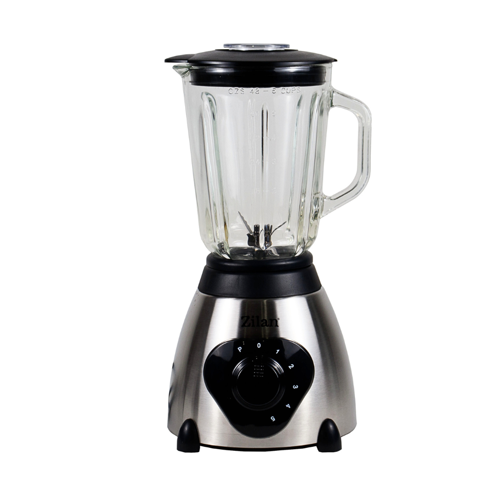 Blender de Masa Inox Capacitate 1.5L 600W 5 Trepte + Functie Pulse