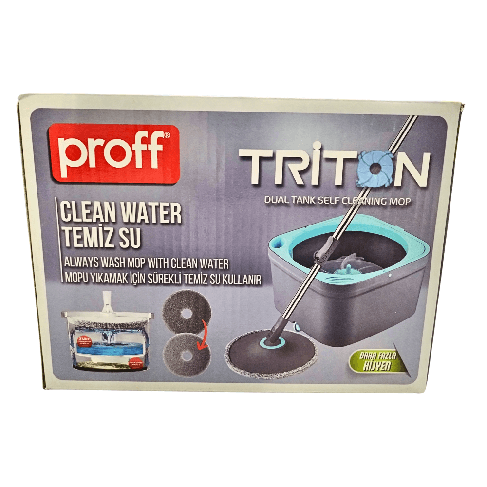 Mop Rotativ Proff Triton Curatenie Rapida si Eficienta cu Sistem de Stoarcere Automata