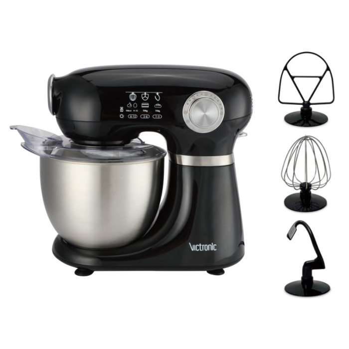 Mixer cu Bol Inox 5L 1000W 12 Trepte Victronic Functie Pulse [2]