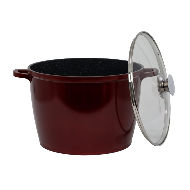 Oala din aluminiu invelis ceramic marmorat  10 L [6]