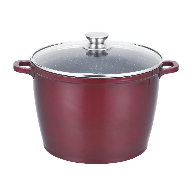 Oala din aluminiu invelis ceramic marmorat  7.3L [5]