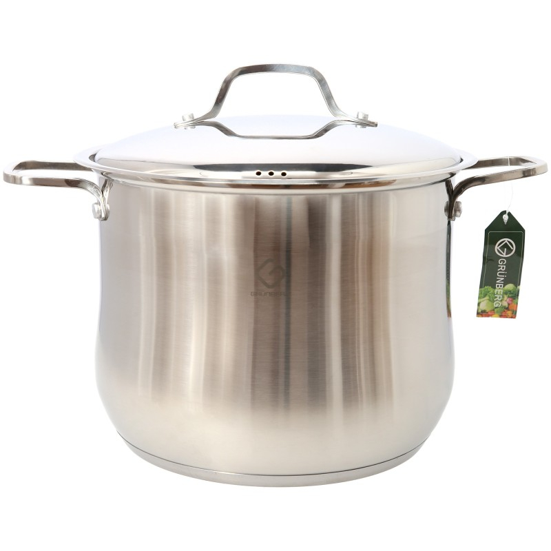 Oala din inox cu capac din inox 38 cm 30.8L Grunberg [5]