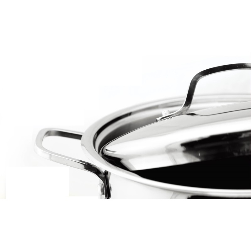 Oala din inox cu capac din inox 38 cm 30.8L Grunberg [3]