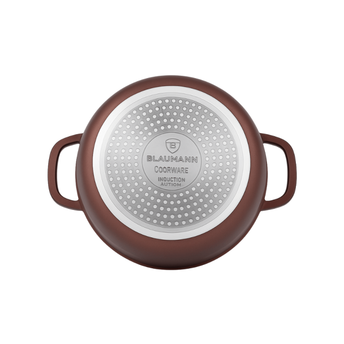 Blaumann Cerastone Oala Inalta cu Capac Aluminiu Turnat Interior Ceramic 14L 32x22cm [3]