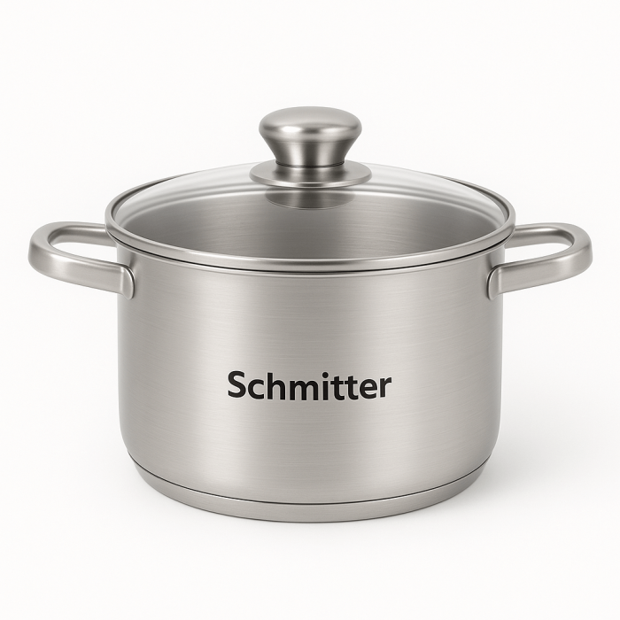 Oala Inox Schmitter cu Capac  20 cm 3 Litri