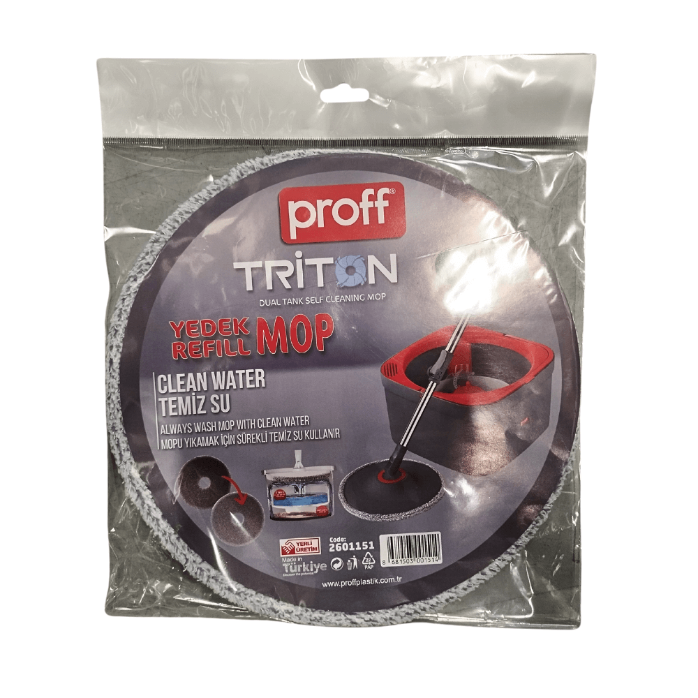 Rezerva Mop Rotativ Proff Triton  Microfibra Ultra-Absorbanta pentru Curatenie Eficienta