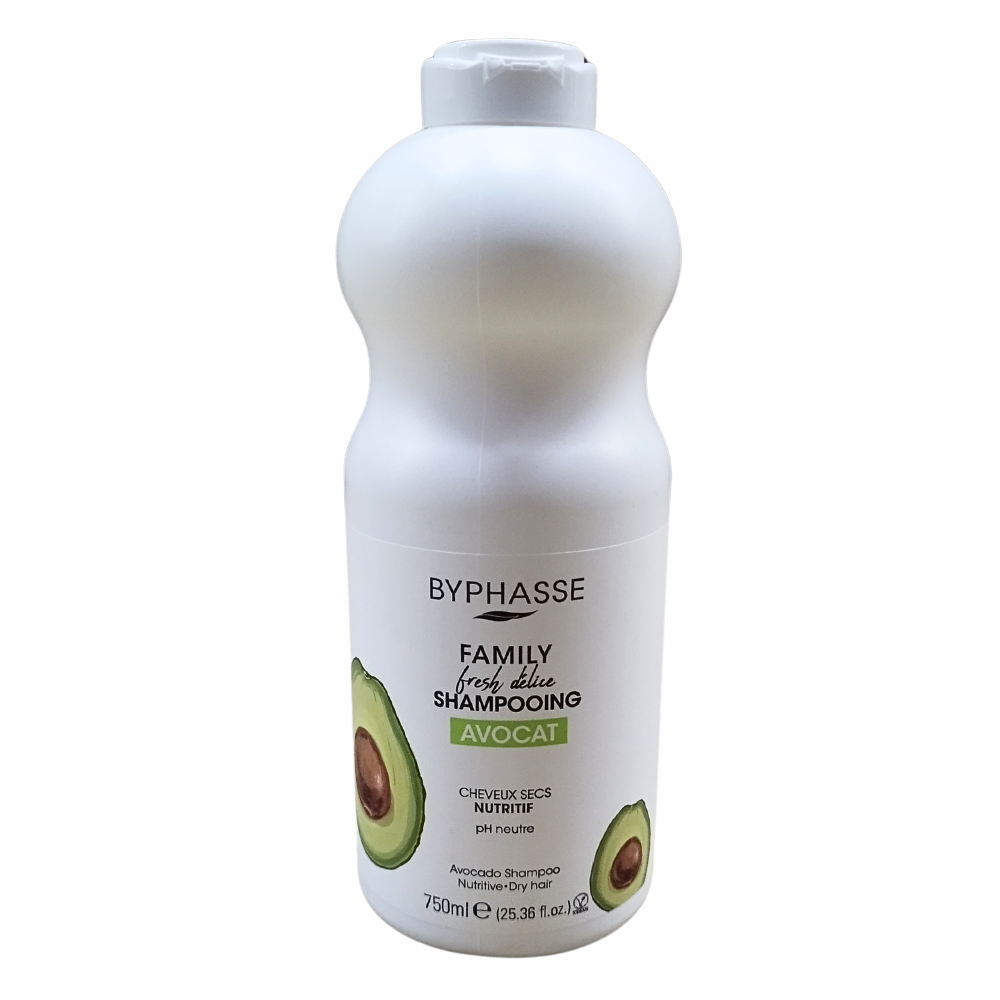 sampon Byphasse  Nutritive pentru Par Uscat Family Fresh Delice cu Avocado 750 ml