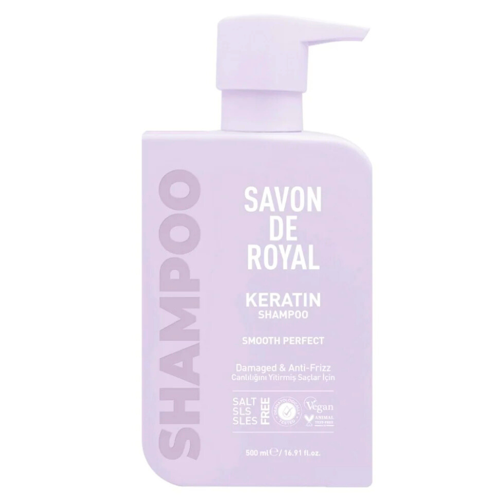 Savon de Royal sampon cu Keratina pentru Par  Reconstructie si Stralucire Purple 500 ml