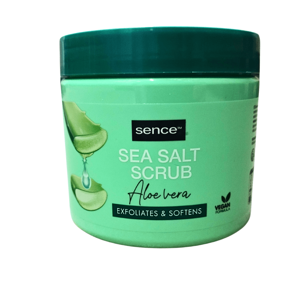 Sence Crema Exfolianta de Corp cu Sare de Mare si Aloe Vera  Hidratare si Revitalizare 500 g