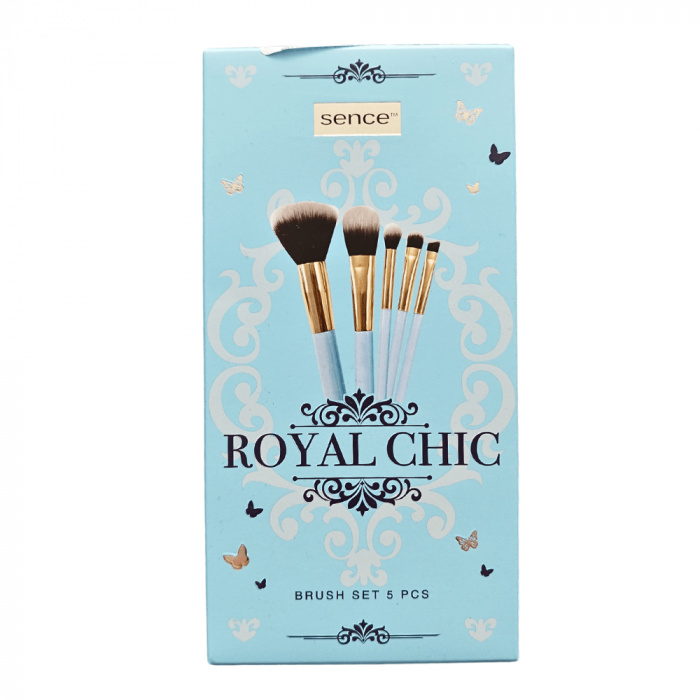 Sence Set 5 Pensule Make-up Royal Chic  Aplicare Precisa si Profesionala