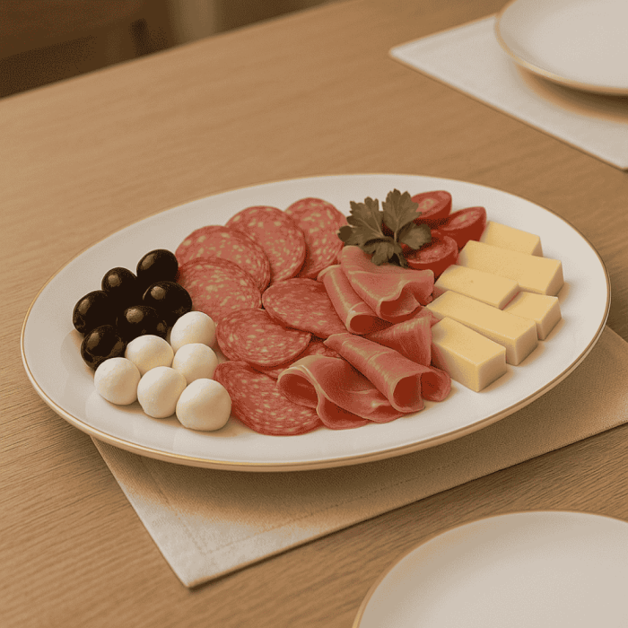 Set 2 Platouri Rotunde din Opal Alb 32 cm cu Margini Aurii  Eleganță Premium [1]